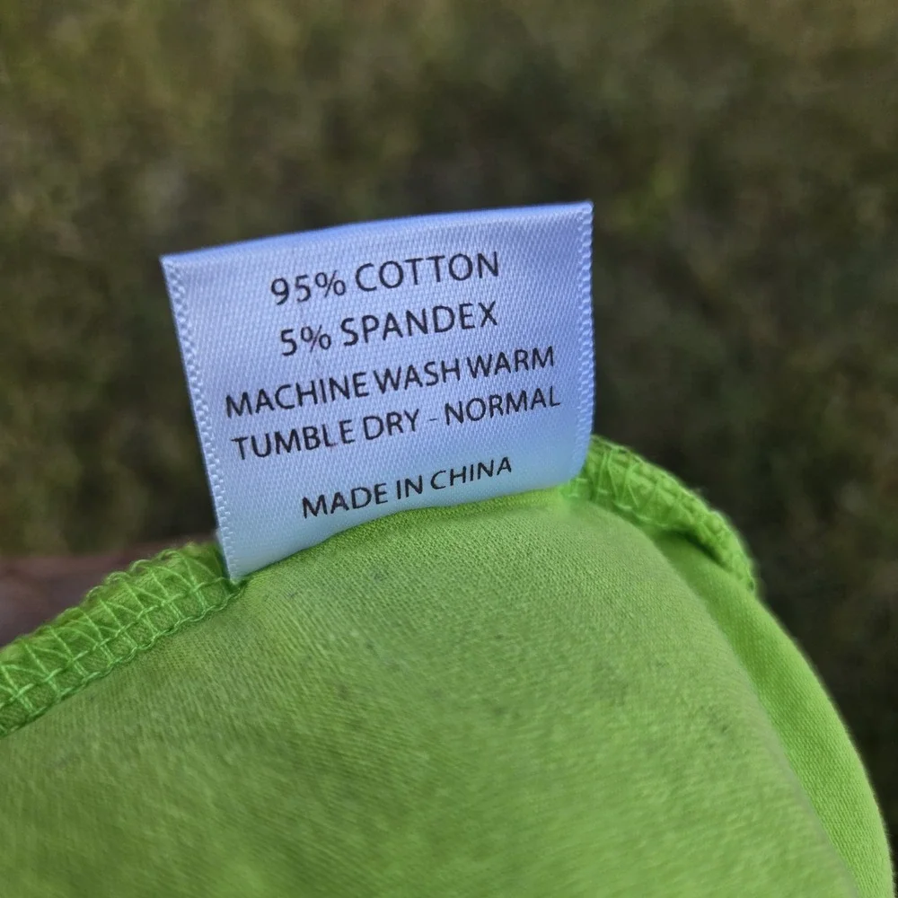June & January Lime Green Cotton Basic‎ Minimalist Romper Jumpsuit 6-12 Months